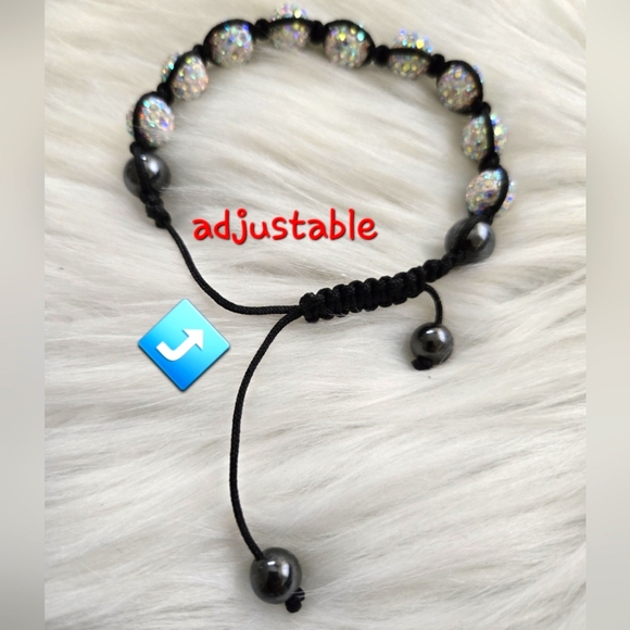 Shamballa crystal hematite bracelet - Picture 12 of 12